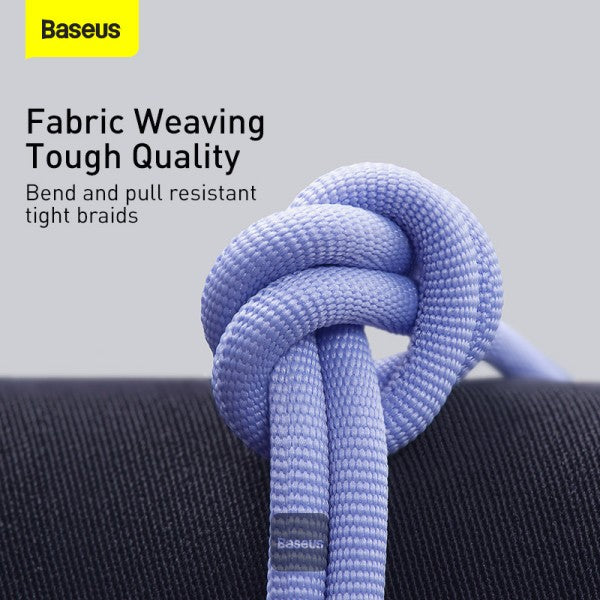 Baseus Crystal Shine Series Cable USB-A to Type-C Fast Charge Data Cable 100W 5A 12M - Purple