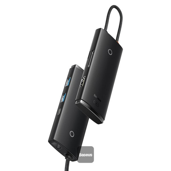 Baseus Lite Series multifunctional HUB USB Type C - 2 x USB 30 USB Type C PD HDMI 14 SD TF Black