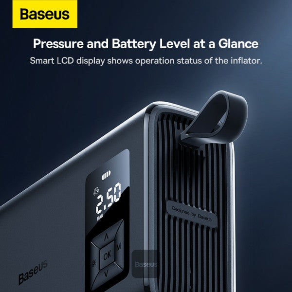 Baseus Mega Energy Pump Dual Cylinder Wireless Inflator Black