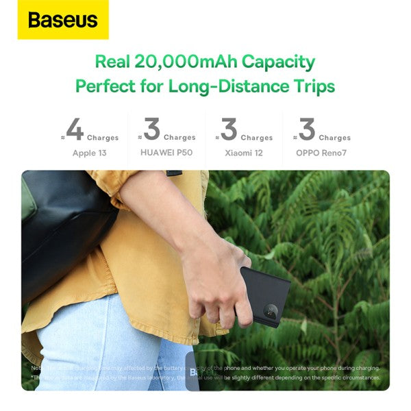 Baseus Adaman2 Digital Display Fast Charge Power Bank 30W 20000mAh - Black (VOOC Edition)