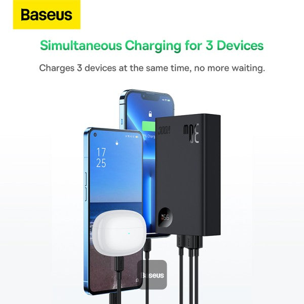 Baseus Adaman2 Digital Display Fast Charge Power Bank 30W 20000mAh - Black (VOOC Edition)