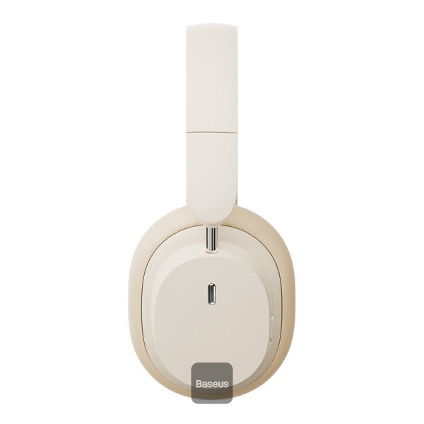 Baseus Bowie D05 Wireless Bluetooth Headset Foldable HiFi Stereo Music Headphone Creamy - White