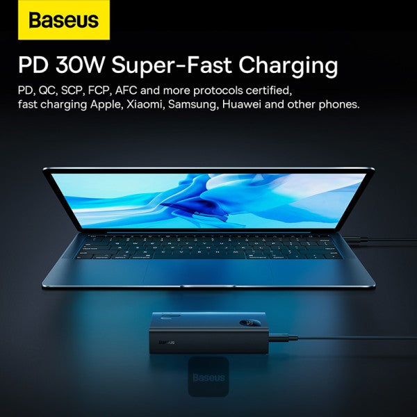 Baseus Adaman2 Power Bank 30W 10000mAh Digital Display Fast Charge - Black