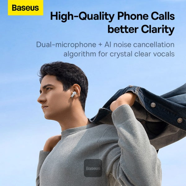Baseus Bowie M2s True Wireless Earphones - Moon White