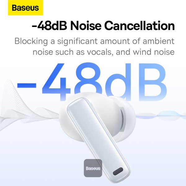 Baseus Bowie M2s True Wireless Earphones - Moon White