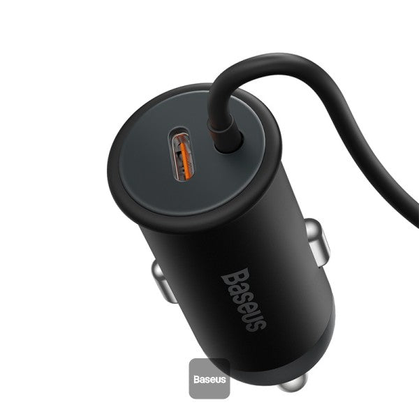 Baseus CW01 Magnetic Wireless Charging Car Mount 40W - Wireless Charging 15w+Type-C 25W - Black