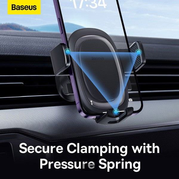 Baseus UltraControl Pro Series Clamp-Type Car Holder Set Cluster Black
