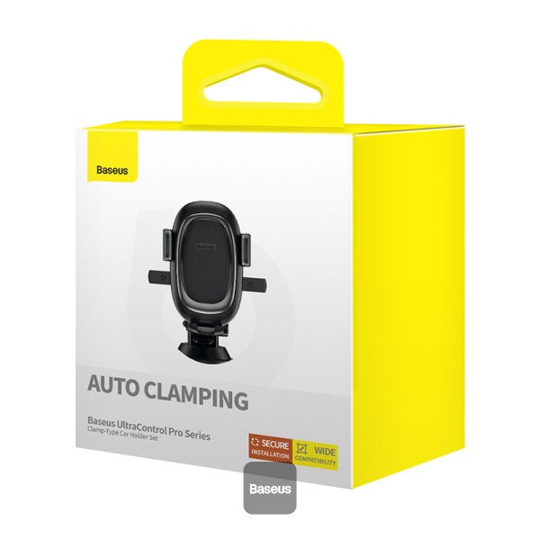 Baseus UltraControl Pro Series Clamp-Type Car Holder Set Cluster Black