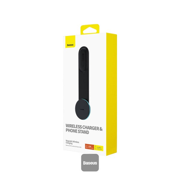 Baseus C02 Pro Series Magnetic Wireless Charging Car Mount Cluster Black