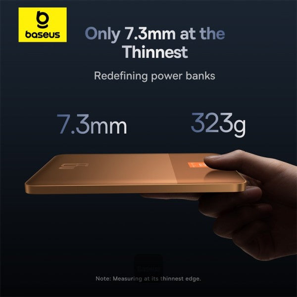 Baseus Blade2 12000mAh Power Bank | 65W Fast Charging Ultra Thin Digital Display Intelligent Edition Battery Pack For Laptop MacBook Pro iPad iPhone and All Smart Phones - Canyon Coral