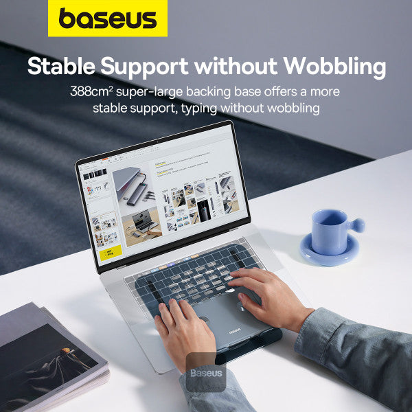 Baseus Foldable Stand For Laptop and iPad Tablet | 360 Degree Rotatable (Three-Fold Version) - Grey