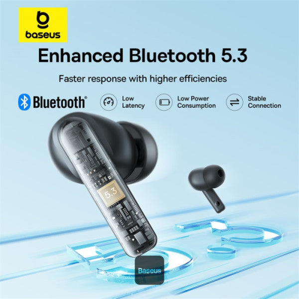 Baseus Bowie E17 True Wireless Bluetooth Earphones With Dual Mic ENC & Punchy Bass - Stellar White