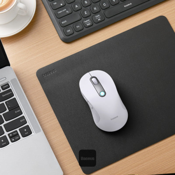 Baseus F02 Ergonomic Dual-Mode Wireless Mouse | Bluetooth 52 and 24Ghz Connectivity Silent Buttons 5 DPI Modes - White