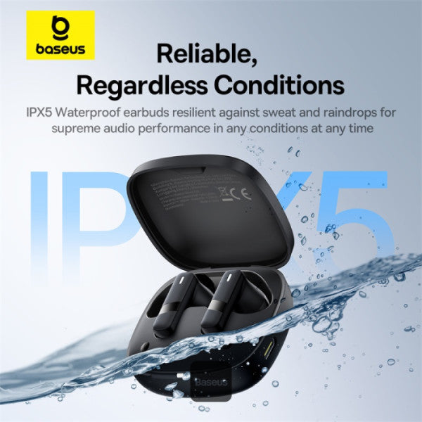 Baseus Bowie E20 True Wireless Earbuds With 2 ENC Mics 33H Playtime - Black