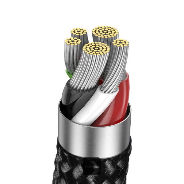 Baseus Explorer Series Auto Power Off Type-C to Lightning Cable - 20W PD Fast Charging Cable and 480Mbps Data Transfer 1M - Black
