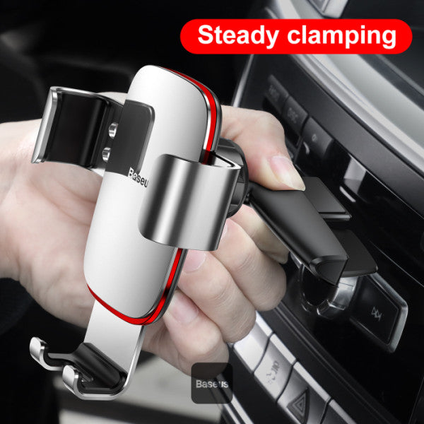 Baseus Metal Age Gravity Car Mount (CD Version) - Premium Car Phone Holder for CD Slot With Auto Clamping Design - Black