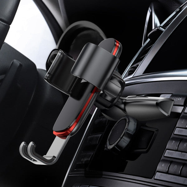 Baseus Metal Age Gravity Car Mount (CD Version) - Premium Car Phone Holder for CD Slot With Auto Clamping Design - Black
