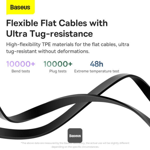 Baseus Bright Mirror 2 Series Retractable Cable | 100W 3 in 1 Fast Charging Data Cable | Type-C to Type-C + Lightning + Micro 11M - Black