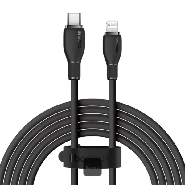 Baseus Pudding Series Fast Charging Cable With High-Speed Data Transmission Type-C to Lightning 20W 222A 2M - Black