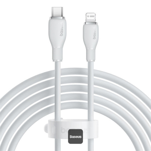 Baseus Pudding Series Fast Charging Cable With High-Speed Data Transmission Type-C to Lightning 20W 222A 2M - White