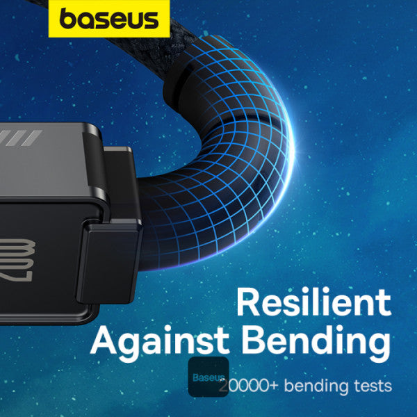 Baseus Unbreakable Series 20W PD Fast Charging Data Cable Type-C to Lightning 2M - Black