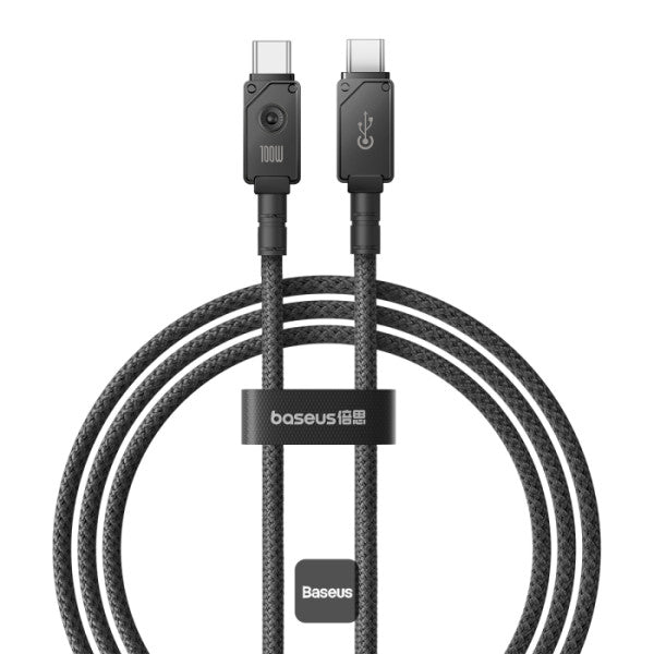 Baseus Unbreakable Series Fast Charging Data Cable USB-A to Lightning 24A 1M - Black