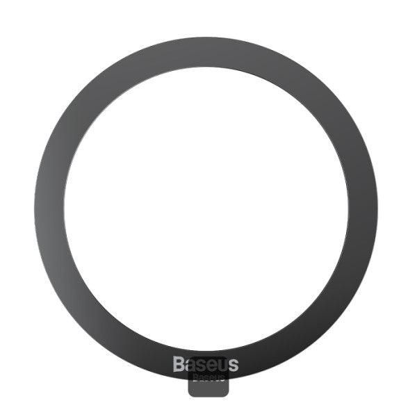 Baseus Halo Series Magnetic Metal Ring Sticker | Ultra-Thin Phone Holder Plate 2 Pcs - Black