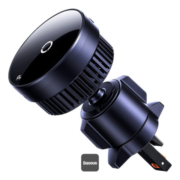 Baseus MagPro Qi2 15W Magnetic Wireless Car Charger - Magsafe Fast Charger Car Mount Air Vent Holder Heat Dissipation - Black