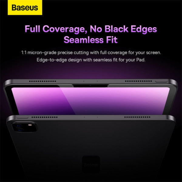 Baseus Crystal Series 03mm HD Tempered Glass Screen Protector for 11 iPad Pro 2018 20 21 22 109 iPad Air4 5 With Easy Installation Frame - Clear