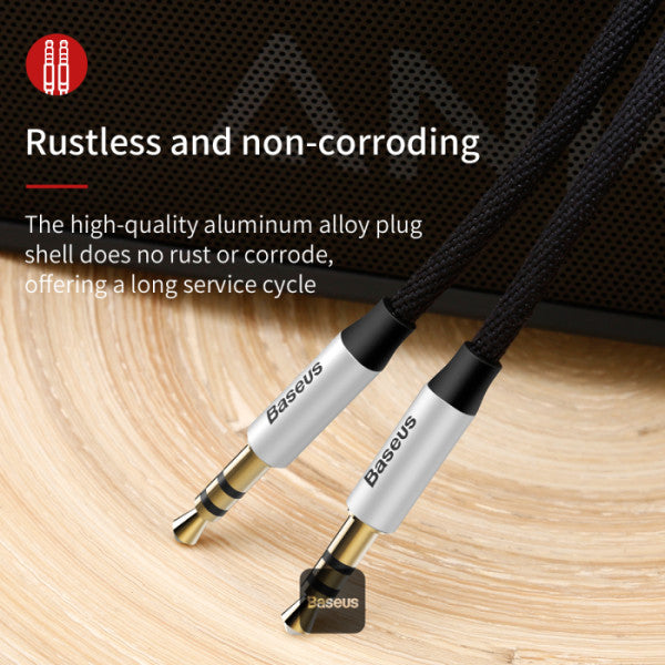 Baseus Yiven M30 Audio Cable Male to Male 35mm Aux Cable 15M - Black
