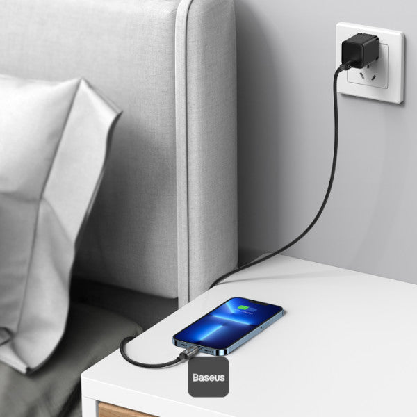 Baseus Explorer Series Auto Power Off Type-C to Lightning Cable - 20W PD Fast Charging Cable and 480Mbps Data Transfer 1M - Blue