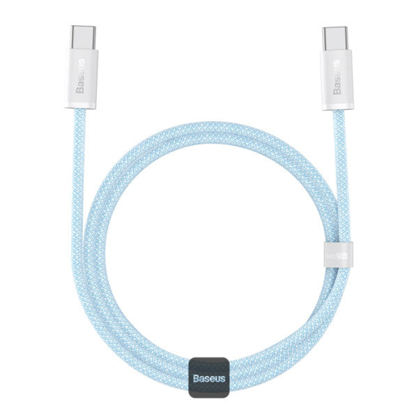 Baseus Dynamic Series Type-C to Type-C Cable - 100W PD Fast Charging & 480Mbps Data Transfer Nylon Braided 1M - Blue