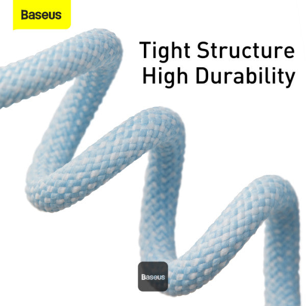 Baseus Dynamic Series Type-C to Type-C Cable - 100W PD Fast Charging & 480Mbps Data Transfer Nylon Braided 1M - Blue
