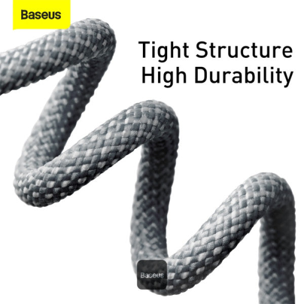 Baseus Dynamic Series Type-C to Type-C Cable - 100W PD Fast Charging & 480Mbps Data Transfer Nylon Braided 2M - Black