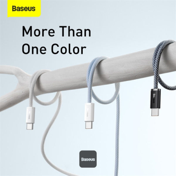 Baseus Dynamic Series Type-C to Type-C Cable - 100W PD Fast Charging & 480Mbps Data Transfer Nylon Braided 2M - Black