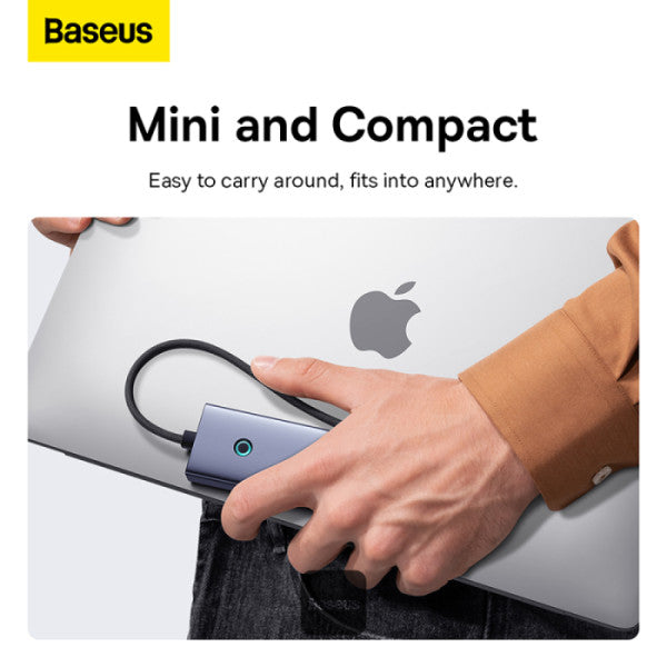 Baseus UltraJoy Series 4-in-1 USB-C Hub To USB 30 Extention - Grey