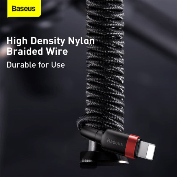 Baseus Cafule Series Type-C to Lightning Cable - 20W PD Fast Charge & 480Mbps High-Speed Data Transfer Nylon Braided 1M - Black