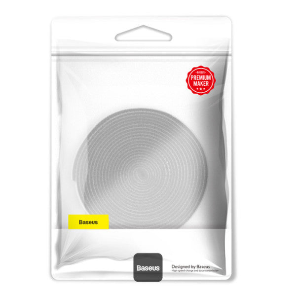 Baseus 3M Velcro Adhesive Tape - Extra Strong Double-Sided Hook & Loop Fastener Reusable Cable Management Straps for Home Office Indoor Outdoor Use - Grey