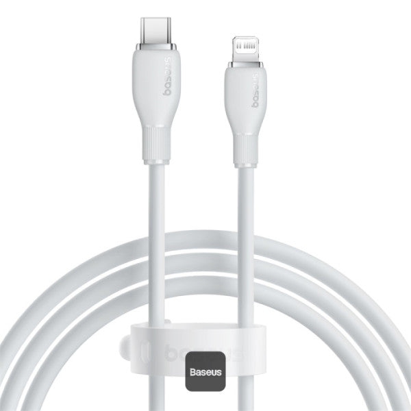 Baseus Pudding Series Fast Charging Cable With High-Speed Data Transmission Type-C to Lightning 20W 12M - White
