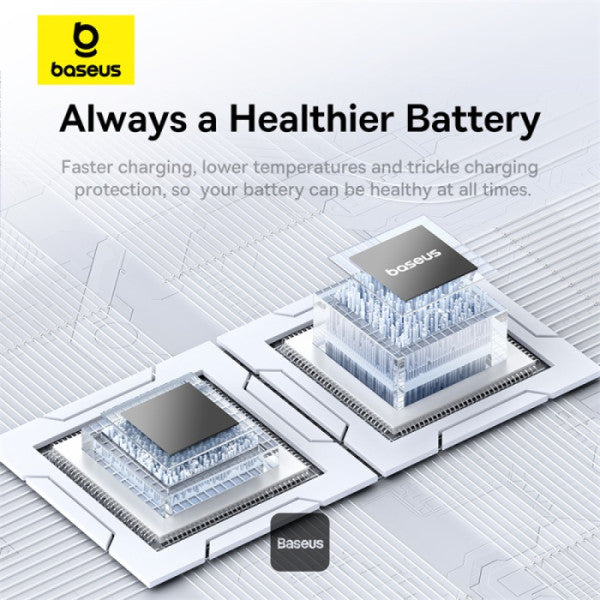 Baseus 20W Free2Pull Both-Way Retractable Type-C to Lightning Fast Charging Data Cable 1M - White