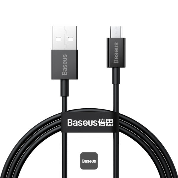 Baseus Superior Series USB-A To Micro 2A Fast Charging Data Cable 1M - Black