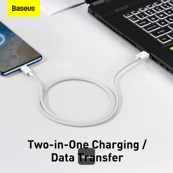 Baseus Superior Series USB-A To Micro 2A Fast Charging Data Cable 1M - White