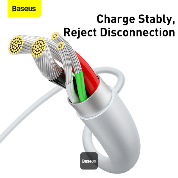 Baseus Superior Series USB-A To Micro 2A Fast Charging Data Cable 1M - White
