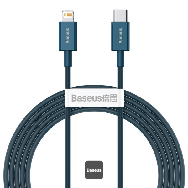 Baseus Superior Series PD 20W Type-C To Lightning Fast Charging Data Cable 2M - Blue