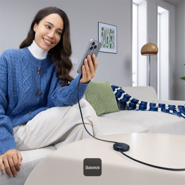 Baseus Free2Pull Mini Retractable Type-C Cable | 60W Fast Charging | Adjustable Length | CarPlay Compatible | 480Mbps Data Transfer | 1M - Black