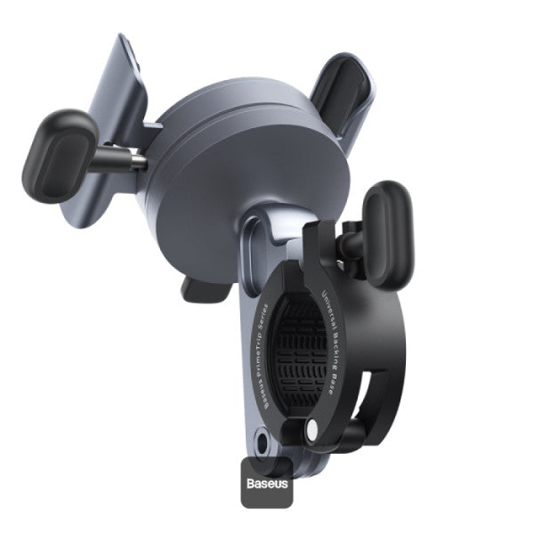 Baseus PrimeTrip Magnetic Bike Phone Holder – 360° Rotatable Durable Zinc Alloy Bike Mount for iPhone 16 Pro Max Fits 20-35mm Handlebars – Black
