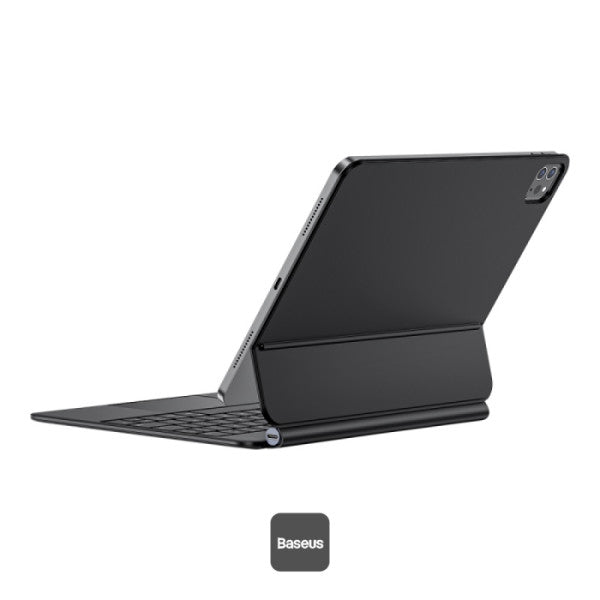 Baseus Brilliance Series 2 Keyboard Case for iPad Air 13 (2025 2024) & iPad Pro 129 (2018-2022) - BT 53 Touchpad Adjustable Stand Type-C Charging - Black