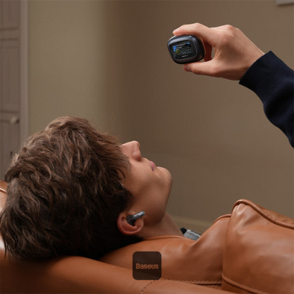Baseus Bowie M2s Ultra True Wireless Earphones -52dB ANC 4-Mic ENC Smart Display 006s Low Latency Bluetooth 54 - Black