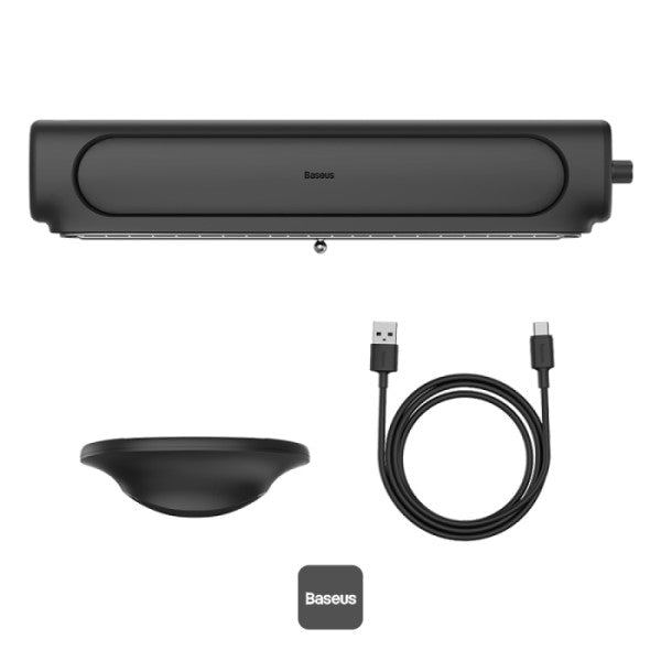 Baseus USB Fan Monitor Clip On & Stand-Up Desk Fan Bladeless Strong Wind Air Condition Noiseless Summer Cooler For Computer Laptop - Black