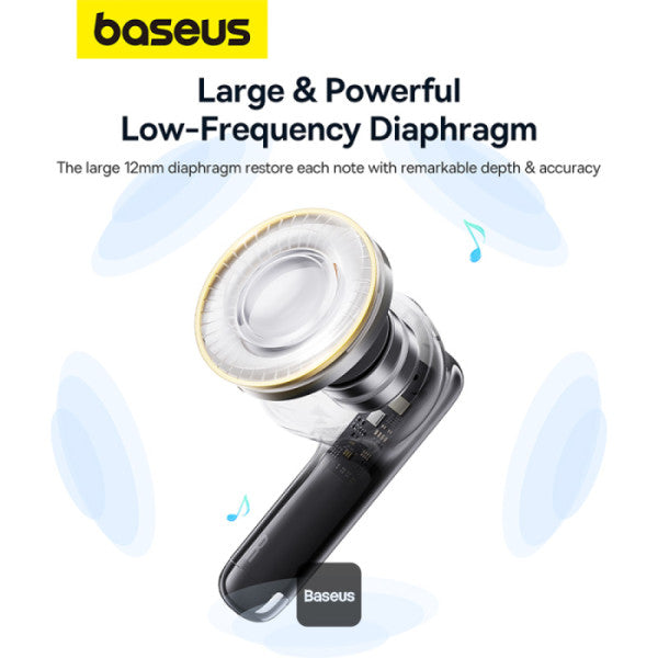 Baseus Bowie E13 True Wireless Earbuds with 12mm Diaphragm BT 53 30H Battery Low Latency 006s App Control – For Music Gaming & Calls - Black